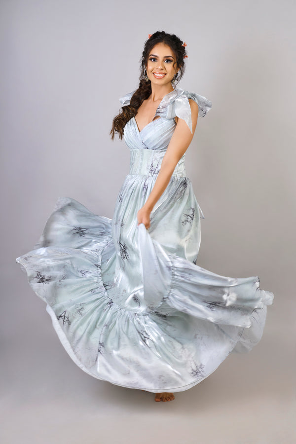 Pistachio green gown