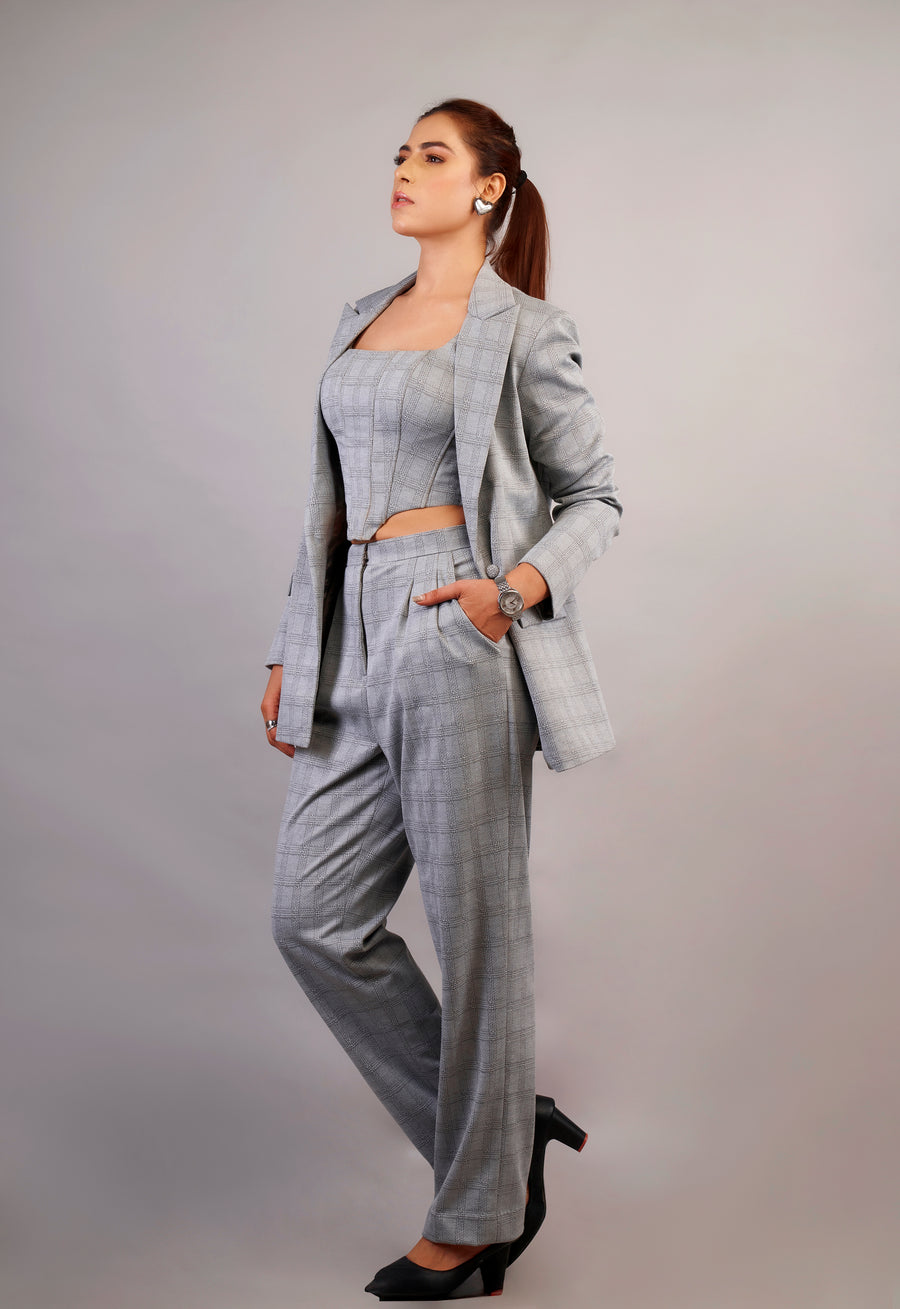 Swarovski grey Corporate Chic Outfit