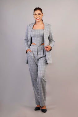 Swarovski grey Corporate Chic Outfit