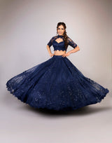 Night Royal Blue Lehenga 